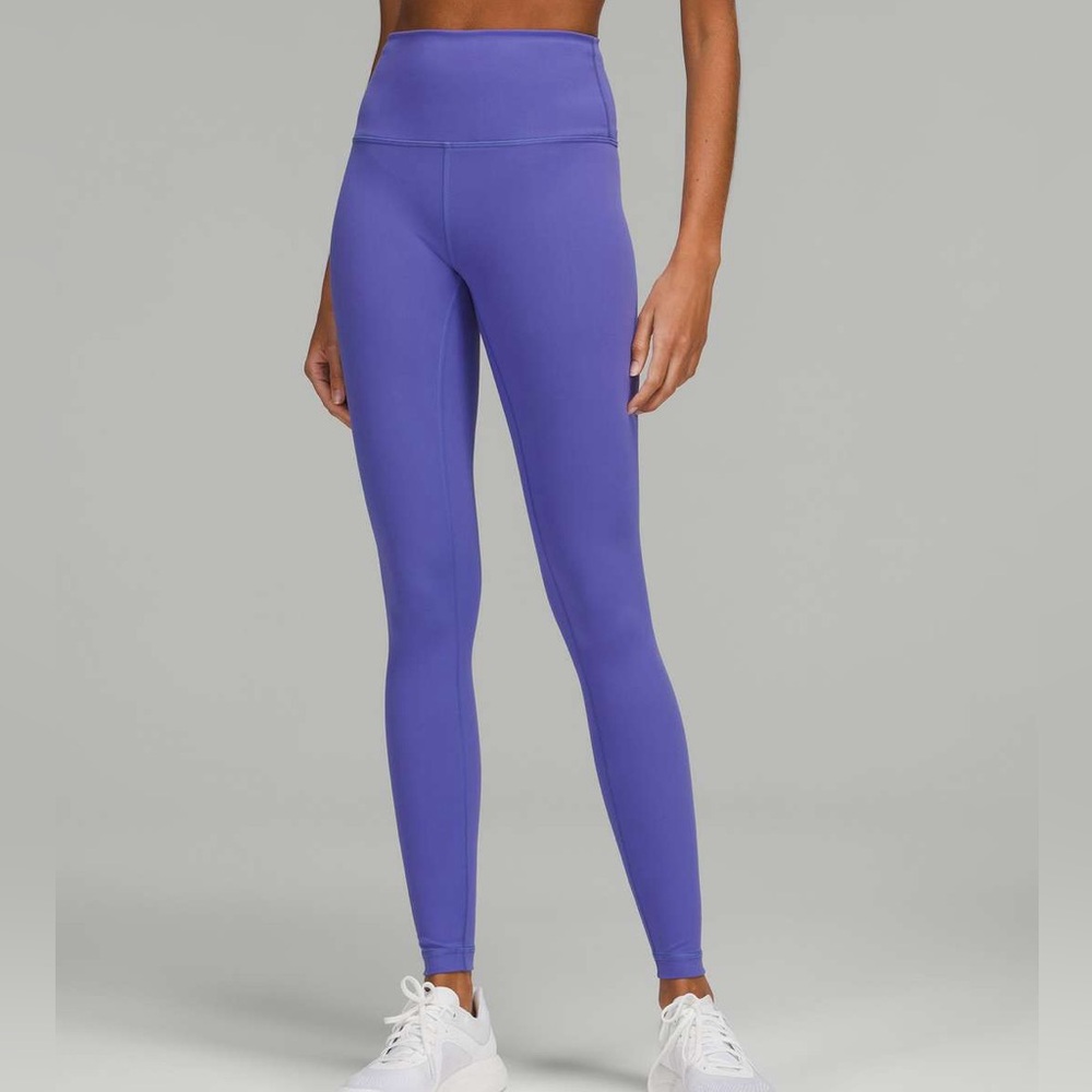 Lululemon Wunder Train High-Rise Tight 25” Purple Leggings Size 4 Workout Yoga - Picture 2 of 9